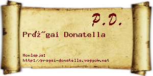 Prágai Donatella névjegykártya